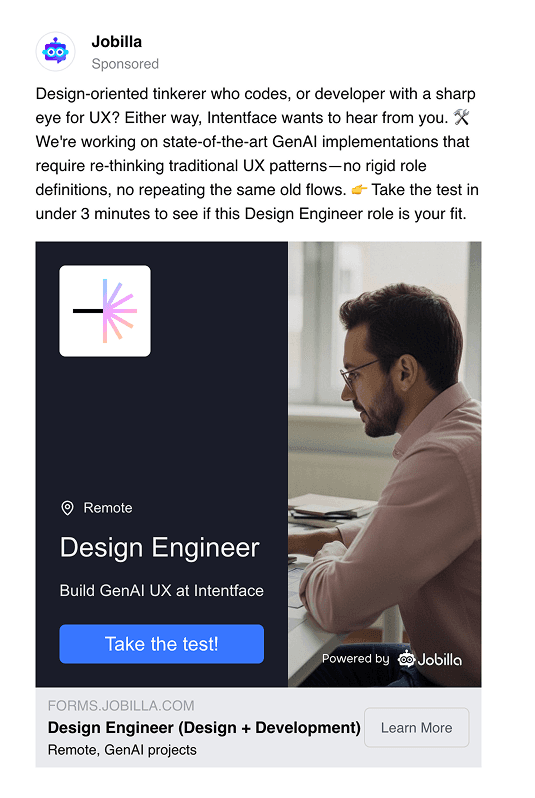 Feed ad